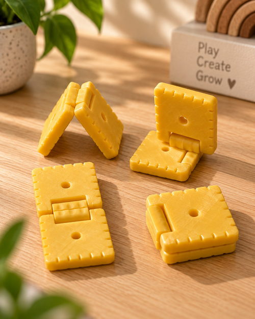Cheese Slide | 3D Printed Slip & Slide Fidget (Pack of 4)