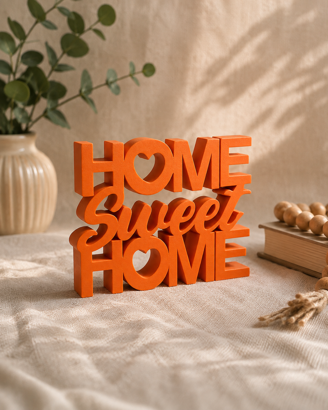 Home Sweet Home Typography Decor | 3D Printed Home Décor