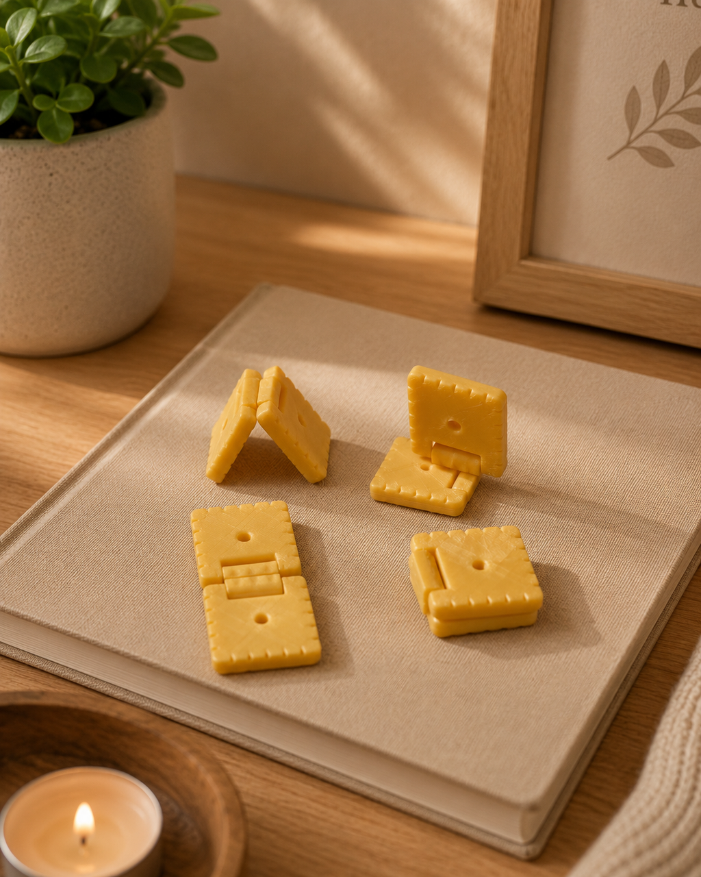 Cheese Slide | 3D Printed Slip & Slide Fidget (Pack of 4)