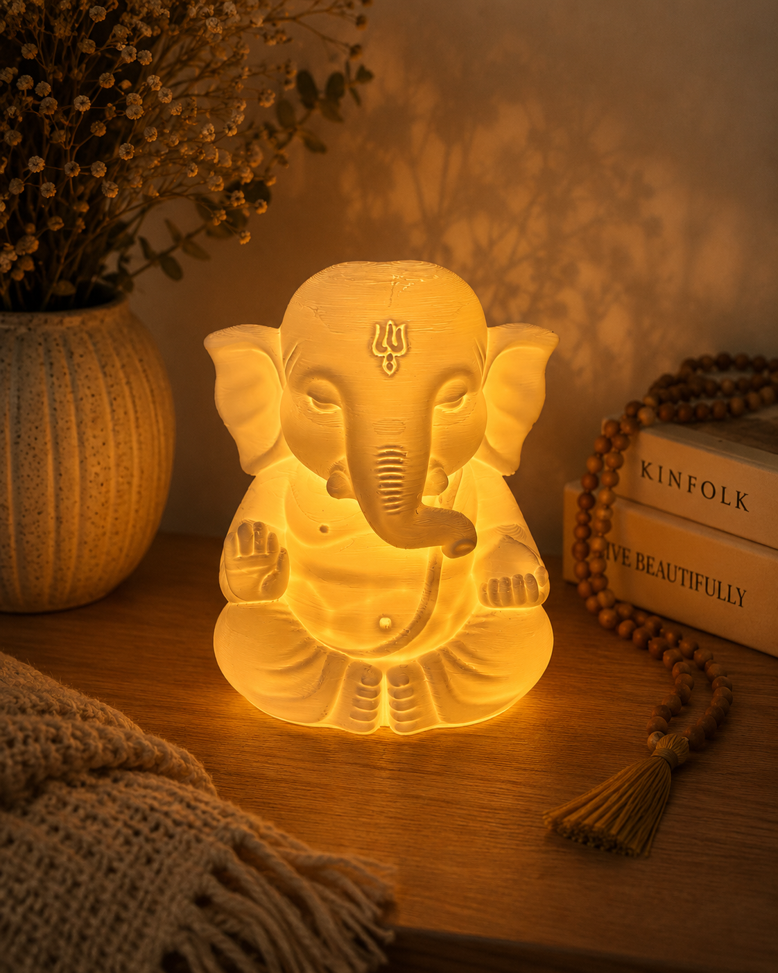 Ganesha Glow Lamp – 3D Printed Ganesh Table Lamp