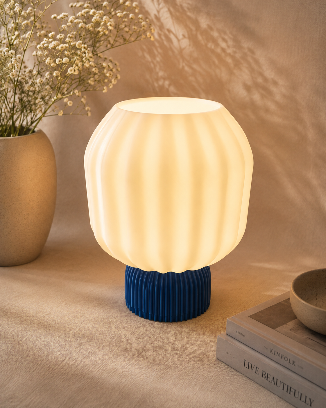 Luma Rib – 3D Printed Ambient Table Lamp