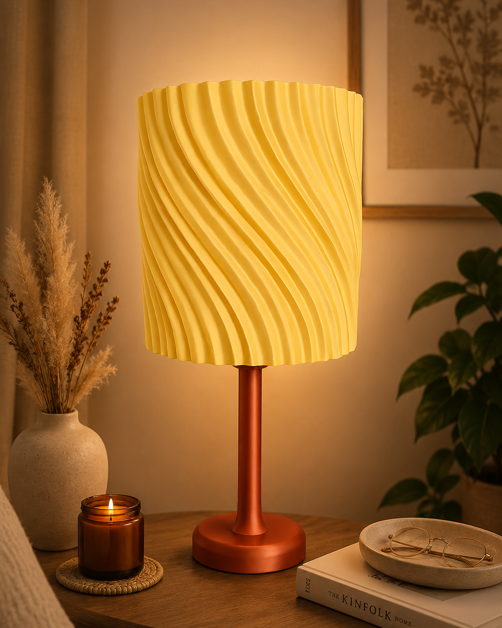 Ripple Glow Table Lamp | 3D Printed Designer Lamp