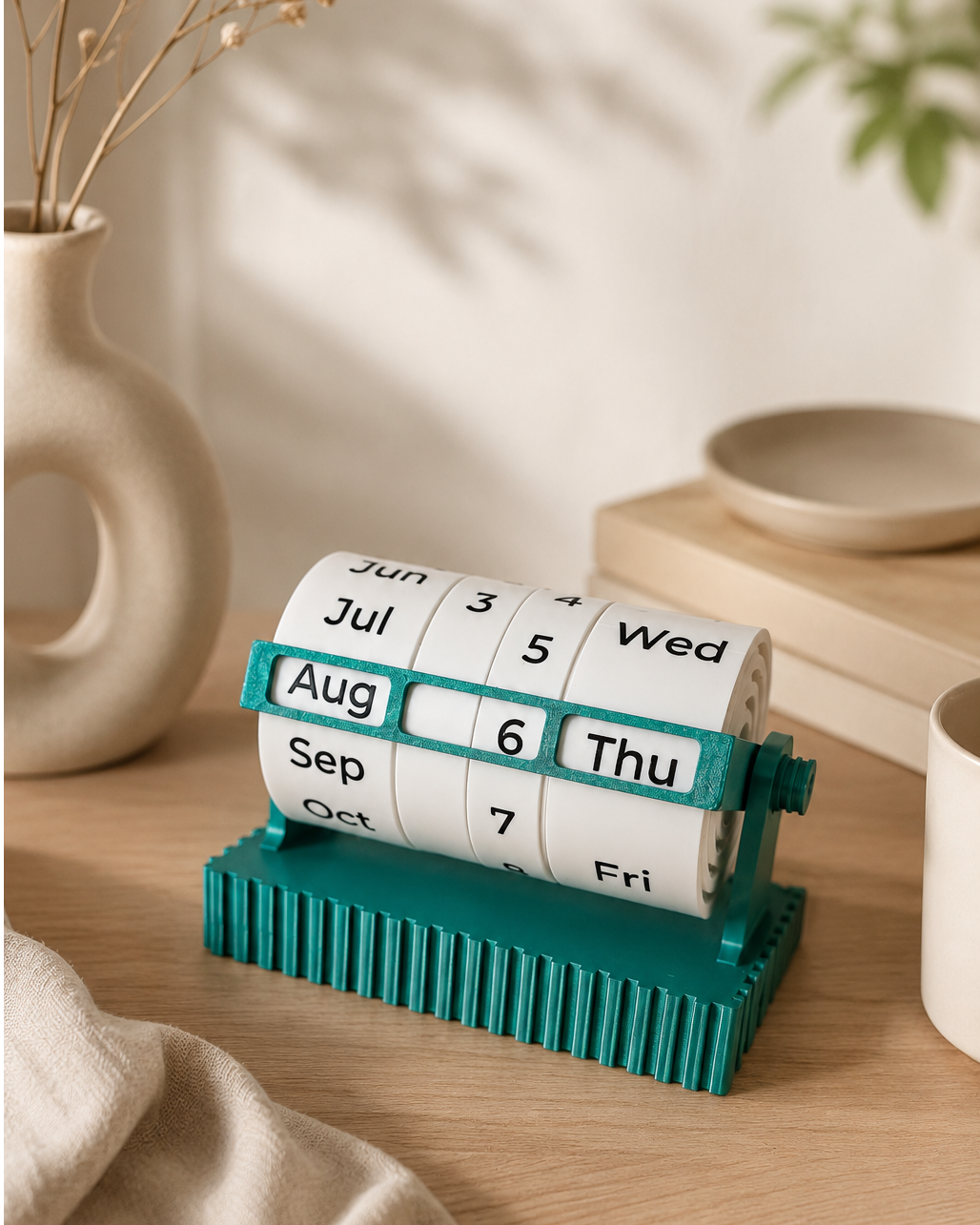 Perpetual Desk Calendar | 3D Printed Modern Calendar | Never Expires